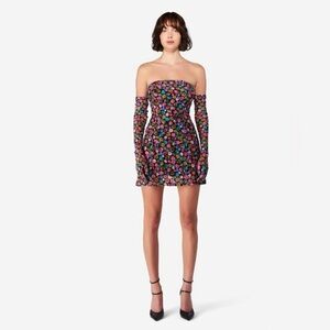 MISCREANTS $350 Cupid Floral MiniDress